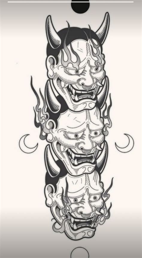 Pin By Shawnfrazier On Riry Oni Tattoo Japanese Mask Tattoo Tattoo