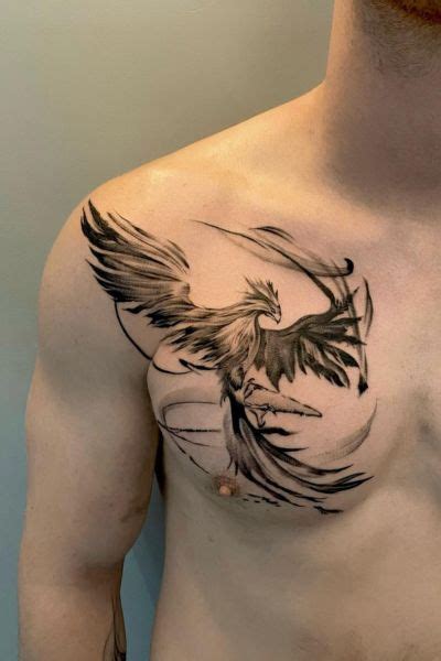 Pin On Tattoo Phoenix Tattoo Phoenix Tattoo Design Chest Tattoo Men