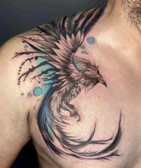 Pin Von Darryl Stone Auf Phoenix Tattoo Men Tattoo R Cken Brust