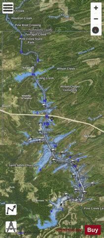 Pine Creek Lake Fishing Map Nautical Charts App
