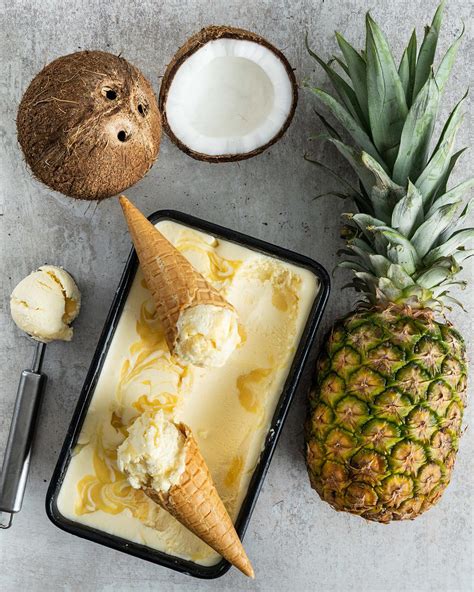 Pineapple Coconut Ice Cream Movers And Bakers