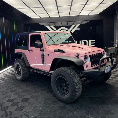 Pink Jeep Wraps Bold Pink Color Vinyl For Jeep Customization Yeswrap