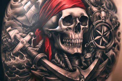 Pirate Skull Tattoo