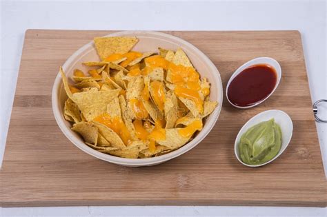 Plate Of Fresh Nachos Stock Photo Image Of Spicy Restaurant 270602200