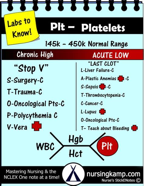 Platelets Nurse Nursing Notes Nursing Labs Platelets Nurse Nursing Notes Nursing Labs