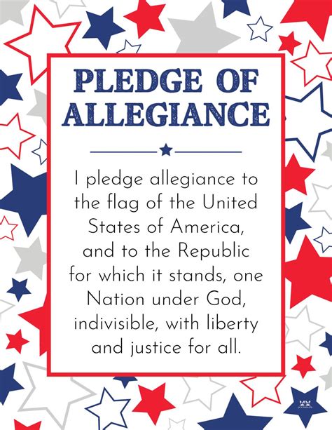 5 Pledge of Allegiance Words