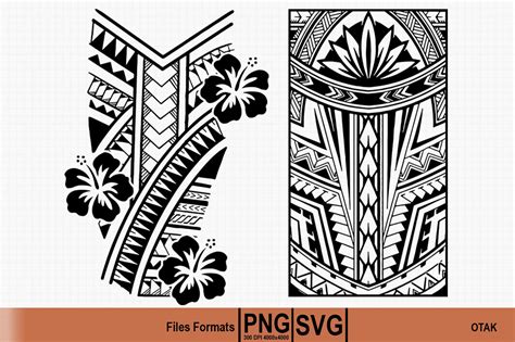 Polynesian Tribal Svg And Png Graphic Polynesian Tribal Svg And Png Graphic