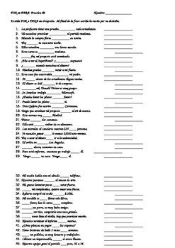 Por Vs Para 2 Mas Practica By Barbara Davis Tpt