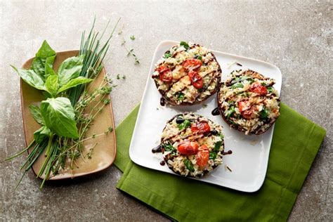 Portobellos Rellenos Con Arroz Salvaje Queso Y Espinacas Arroz Carolina Portobellos Rellenos Con Arroz Salvaje Queso Y Espinacas Arroz Carolina