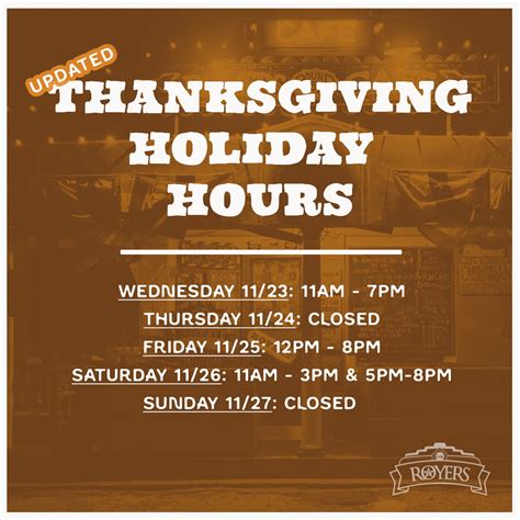 Post Office Holiday Hours Thanksgiving