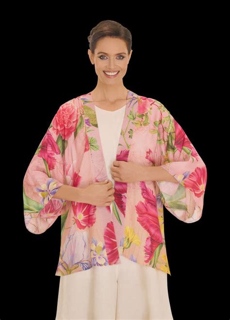 Powder Floral Study Kimono Jacket Petal Tylers Department Store
