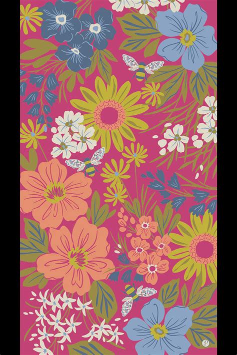 Powder Hedgerow Honey Bees Printed Scarf Tylers Department Store