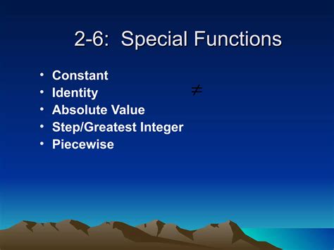Ppt 2 6 Special Functions Step Functions Greatest Integer Functions
