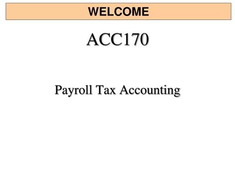 Ppt Acc170 Powerpoint Presentation Free Download Id 1557349