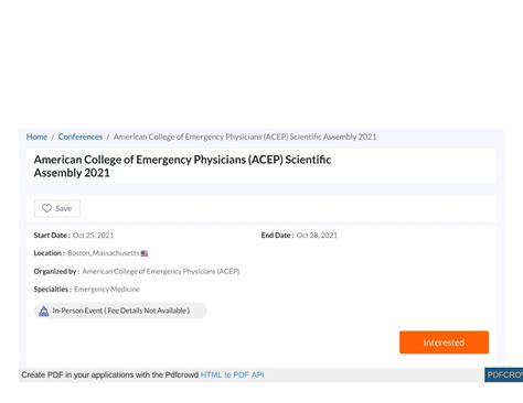 Ppt Acep American College Of Emergency Physicians Scientific Assembly