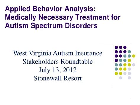 Ppt Applied Behavior Analysis Medically Necessary Treatment For