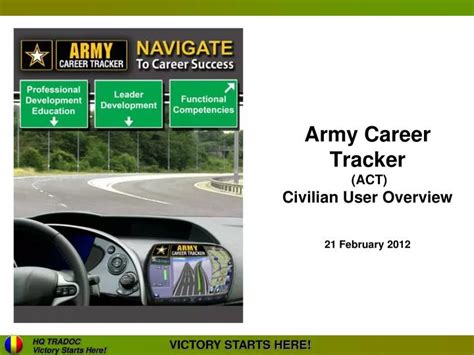 Ppt Army Career Tracker Act Civilian User Overview 21 February 2012 Powerpoint Presentation Id 5648937