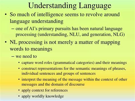 Ppt Chapter 20 Understanding Language Powerpoint Presentation Free