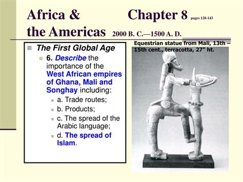 Ppt Chapter 8 Africa And The Americas Words Terms And People To Know