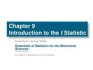 Ppt Chapter 9 Introduction To The T Statistic Powerpoint Presentation