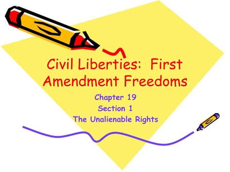 Ppt Civil Liberties First Amendment Freedoms Powerpoint Presentation