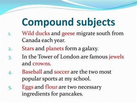 Ppt Compound Subjects And Compound Predicates Powerpoint Presentation