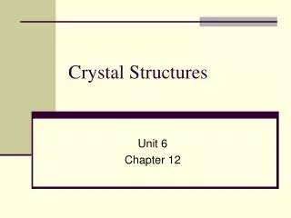 Ppt Crystal Structures Powerpoint Presentation Id 194994
