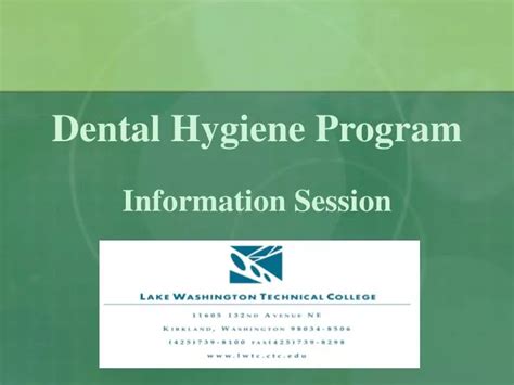 Ppt Dental Hygiene Program Information Session Powerpoint