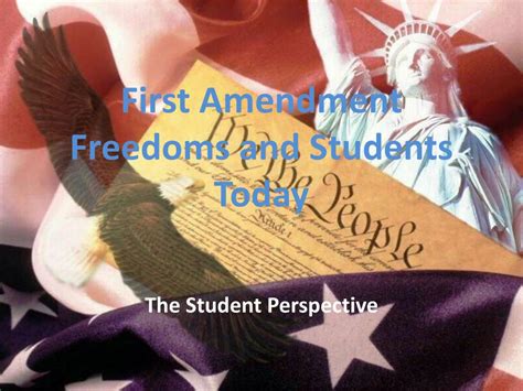 Ppt First Amendment Freedoms And Students Today Powerpoint