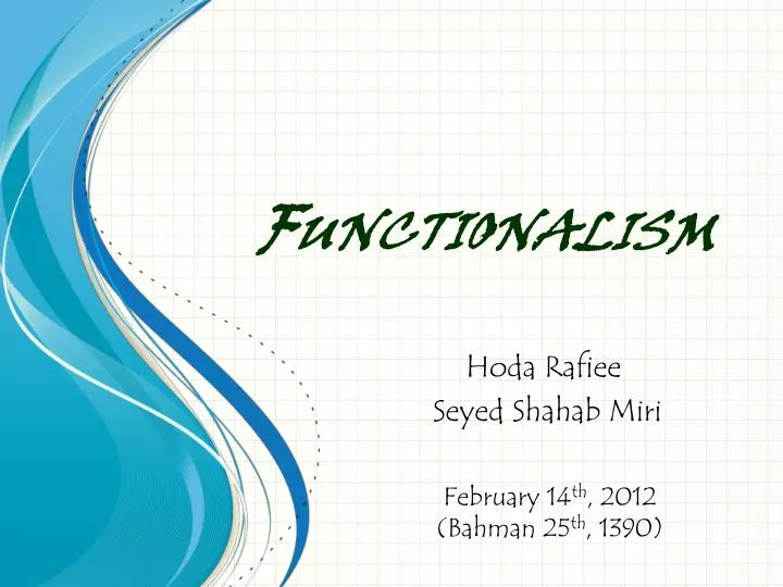 Ppt Functionalism Powerpoint Presentation Id 551272