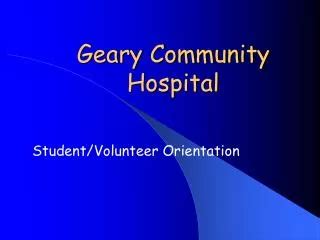 Ppt Geary Community Hospital Powerpoint Presentation Free Download