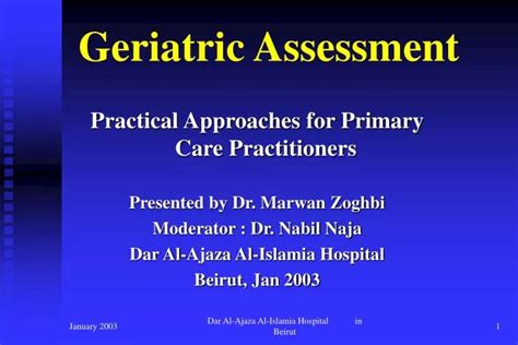 Ppt Geriatric Assessment Powerpoint Presentation Free Download Id