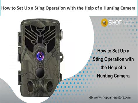 Ppt How To Set Up A Sting Operation With The Help Of A Hunting Camera