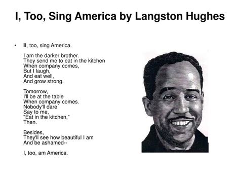 Ppt I Too Sing America By Langston Hughes Powerpoint Presentation Ppt I Too Sing America By Langston Hughes Powerpoint Presentation