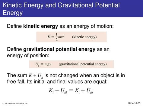 Ppt Kinetic And Gravitational Energy In Physics Powerpoint
