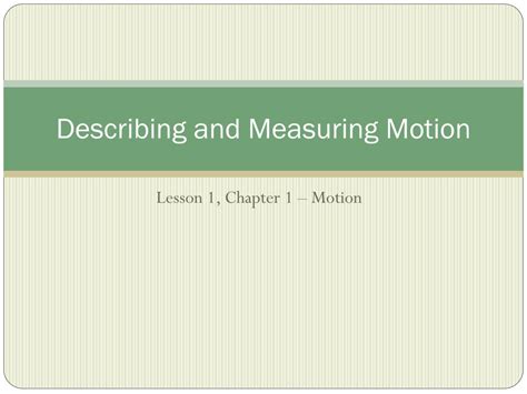 Ppt Motion Describing And Measuring Motion Powerpoint Presentation Ppt Motion Describing And Measuring Motion Powerpoint Presentation