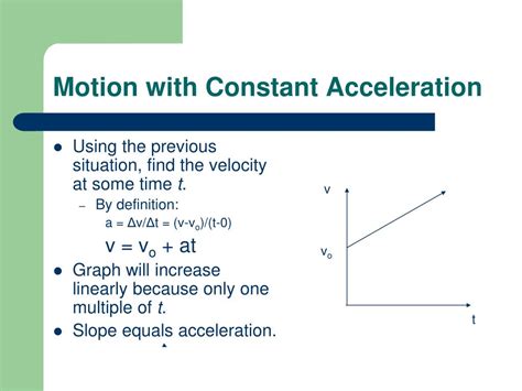 Ppt Motion With Constant Acceleration Powerpoint Presentation Free