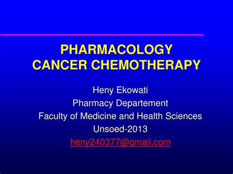 Ppt Pharmacology Cancer Chemotherapy Powerpoint Presentation Free