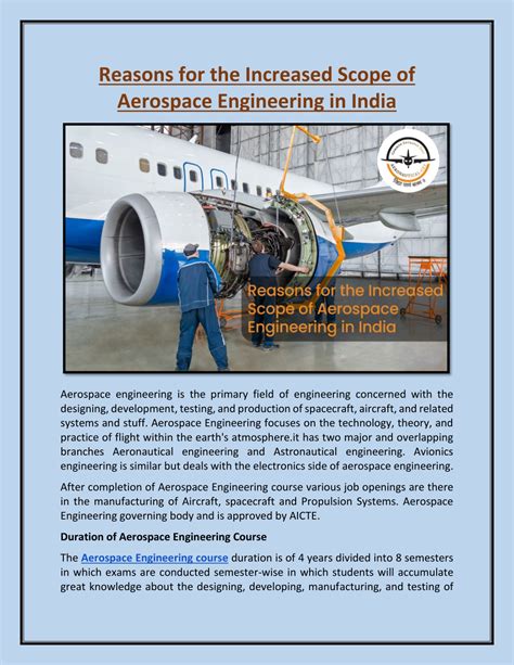 Ppt Reasons For The Increased Scope Of Aerospace Engineering In India