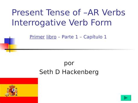 Ppt Spanish Descriptions Time Classroom Ar Verbs Dokumen Tips