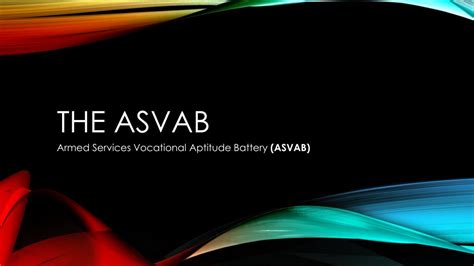Ppt The Asvab Powerpoint Presentation Free Download Id 5241362