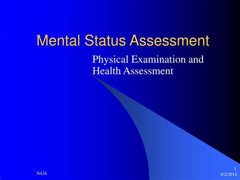 Ppt The Mental Status Assessment Powerpoint Presentation Free