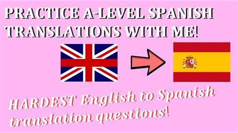 Practice A Level Spanish Translations A Level Spanish Part 1 Youtube