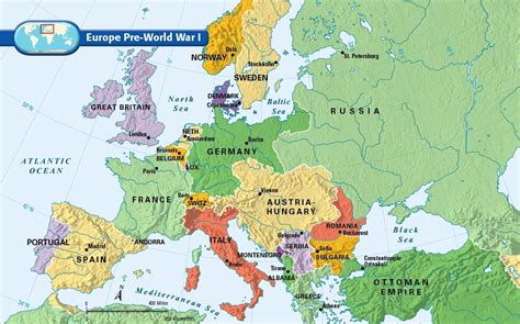Pre World War 1 Europe Map