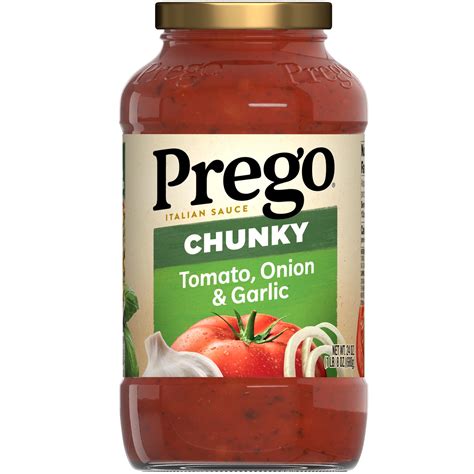 Prego Italian Sauce Chunky Garden Tomato Onion Amp Garlic