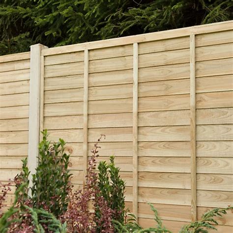Premier Traditional Overlap Pressure Treated 6Ft Green Wooden Fence