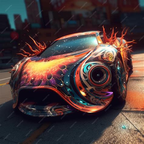 Premium Ai Image A Car With The Hood Up And The Sun Behind It Premium Ai Image A Car With The Hood Up And The Sun Behind It