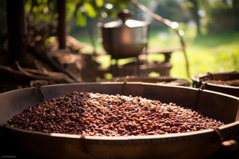 Premium Ai Image The Art Of Patience Unveiling The Journey Of Raw Coffee From Farm To Fresh Brew