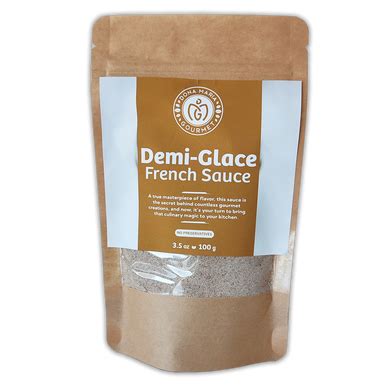 Premium French Demi Glace Sauce 3 5 Oz 10 Servings Authentic Beef Mix Bouillon Stock For Gourmet Cooking