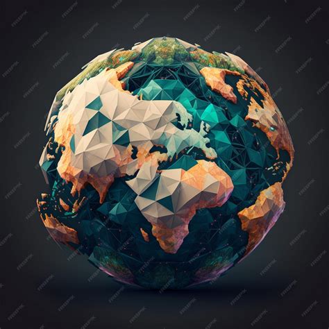 Premium Photo Earth Globe In The Shape Of The World Earth In The